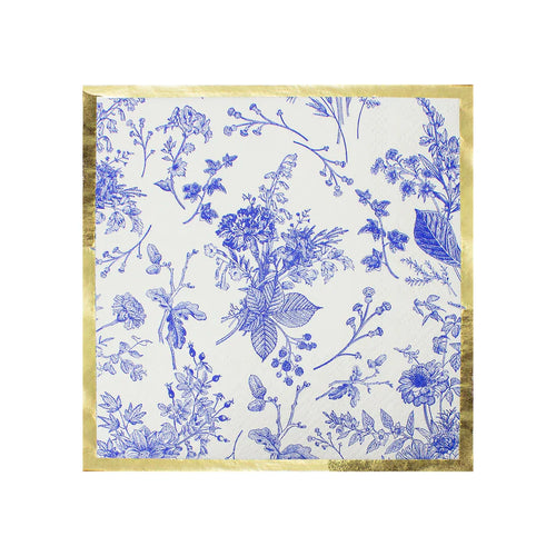 Timeless Blue Paper Cocktail Napkin/20pk