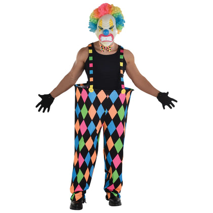 * Neon Circus Suspender Pants - Adult Standard