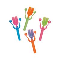Neon Clacker Noisemakers  4ct