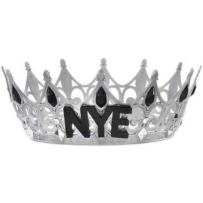 New Years Jeweled Crown - Silver