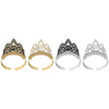 New Years Paper Tiaras - Black, Silver, Gold