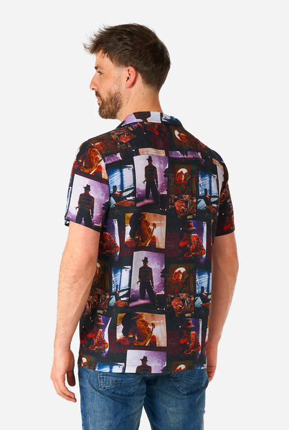 A Nightmare On Elmstreet Button Up