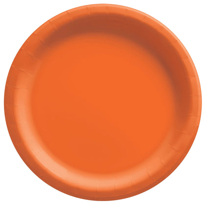 Orange 10in Paper Dinner Plates 20ct | Solids