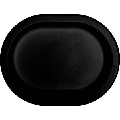 Oval 12in Paper Plates 8ct | Black Velvet