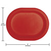 Oval 12in Paper Plates 8ct | Classic Red
