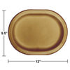 Oval 12in Paper Plates 8ct | Glittering Gold