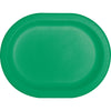 Oval 12in Paper Plates 8ct | Green