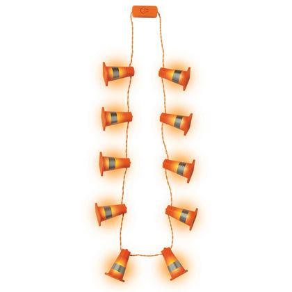 Over the Hill Construction Light Up Necklace