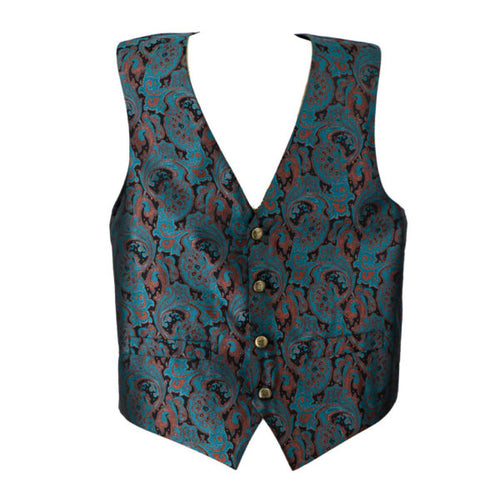 Patterned vest on a white background