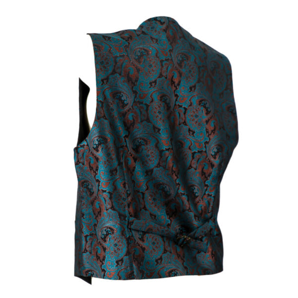 Patterned sleeveless shirt on a white background
