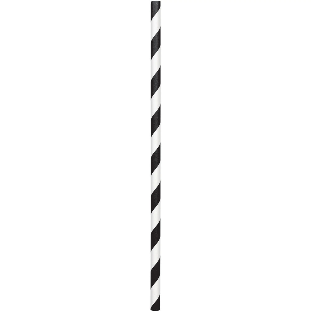 Paper Straws - Black 50ct