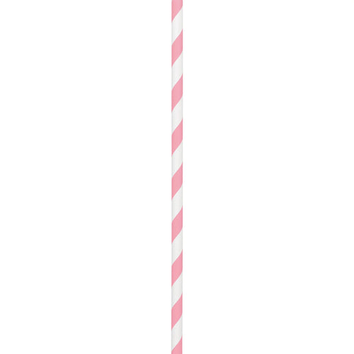 Paper Straws - Light Pink 50ct