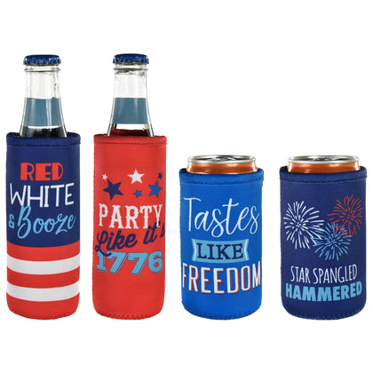 Patriotic Drink Covers 4ct