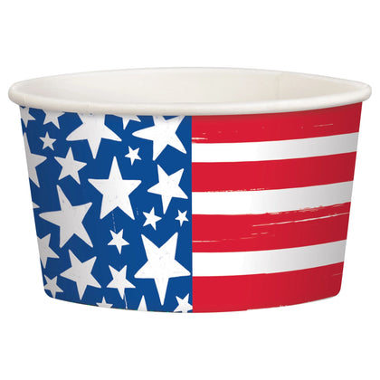 Patriotic Stars & Stripes Treat Cups 8ct