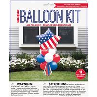 Patriotic Foil & Latex Balloon Yard Sign Kit