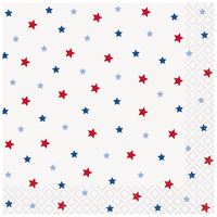 Patriotic USA Beverage Napkins  16ct