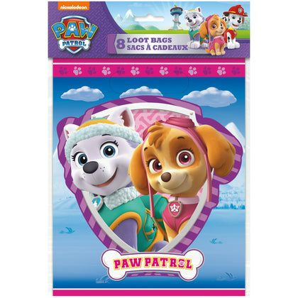 Paw Patrol Girl Loot Bags  8ct