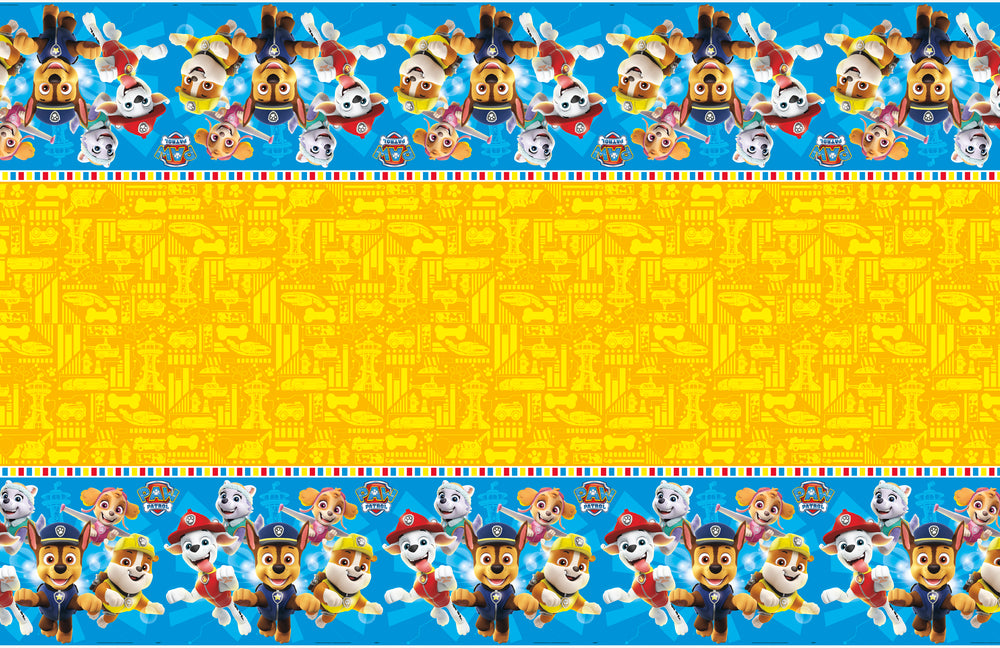 Paw Patrol Rectangular Plastic Table Cover  54" x 84"