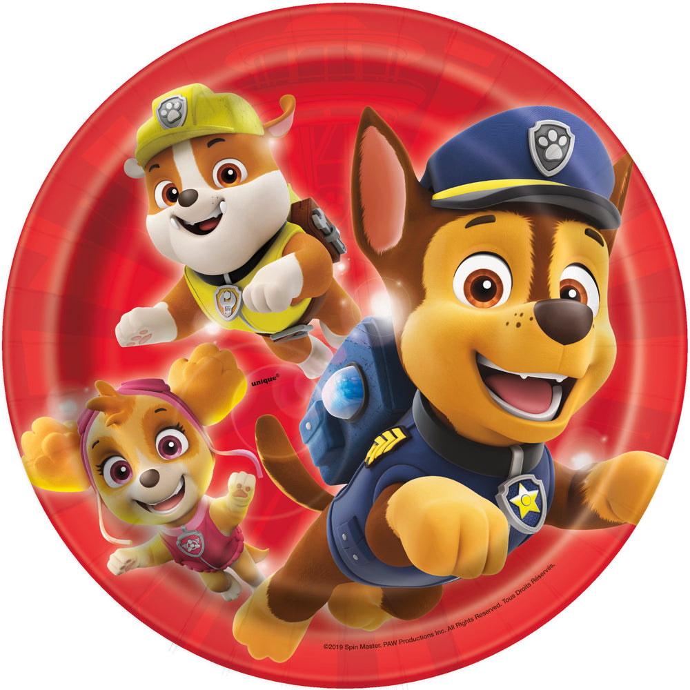 Paw Patrol Round 7" Dessert Plates  8ct