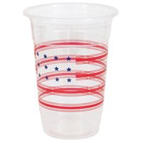 Peppy Patriotic 16oz Plastic Party Cups  8ct