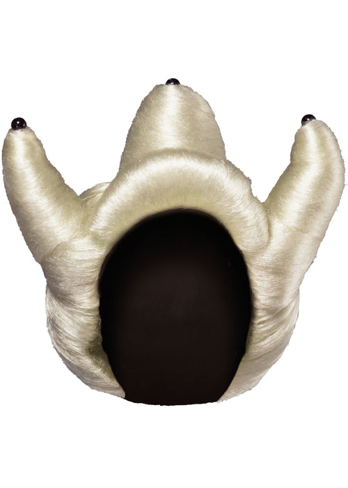 Decorative item shaped like a bear paw with a black interior on a white background
