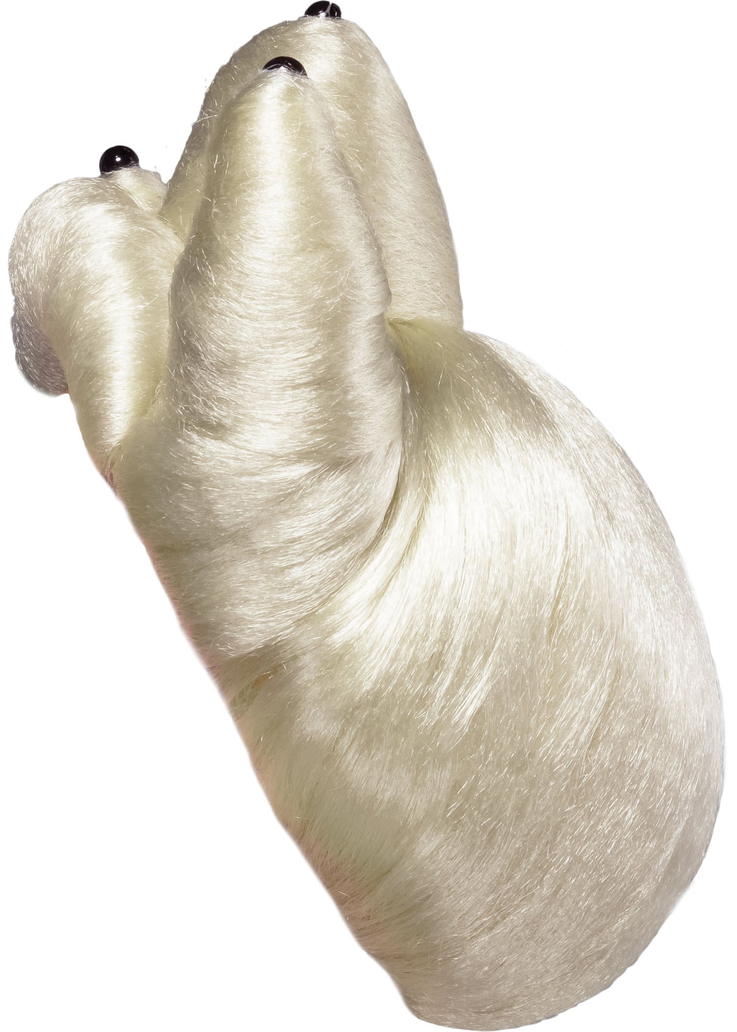 White bear figurine on a white background