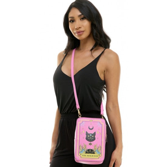 Pink Magician Tarot Crossbody Purse