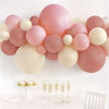 Pink  Peach  & White Double Stuffed Latex Balloon Arch Kit