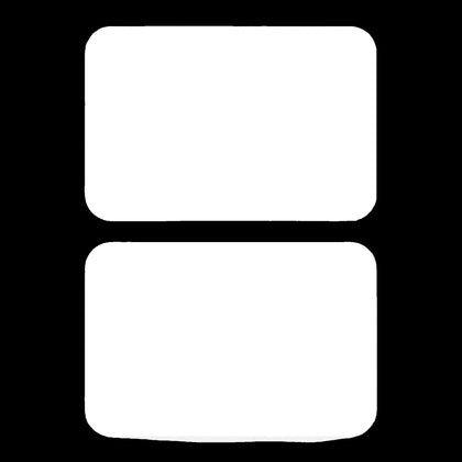 Plain White Name Tags 100ct