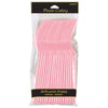 New Pink Plastic fork 20ct  | Solids