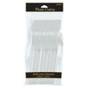 Shimmering Silver Plastic Spoons 20ct  | Solids