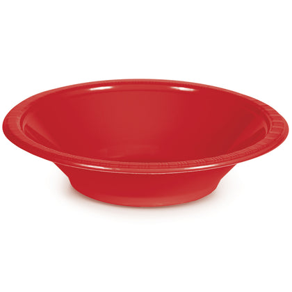 Plastic 12oz. Bowl 20ct | Classic Red