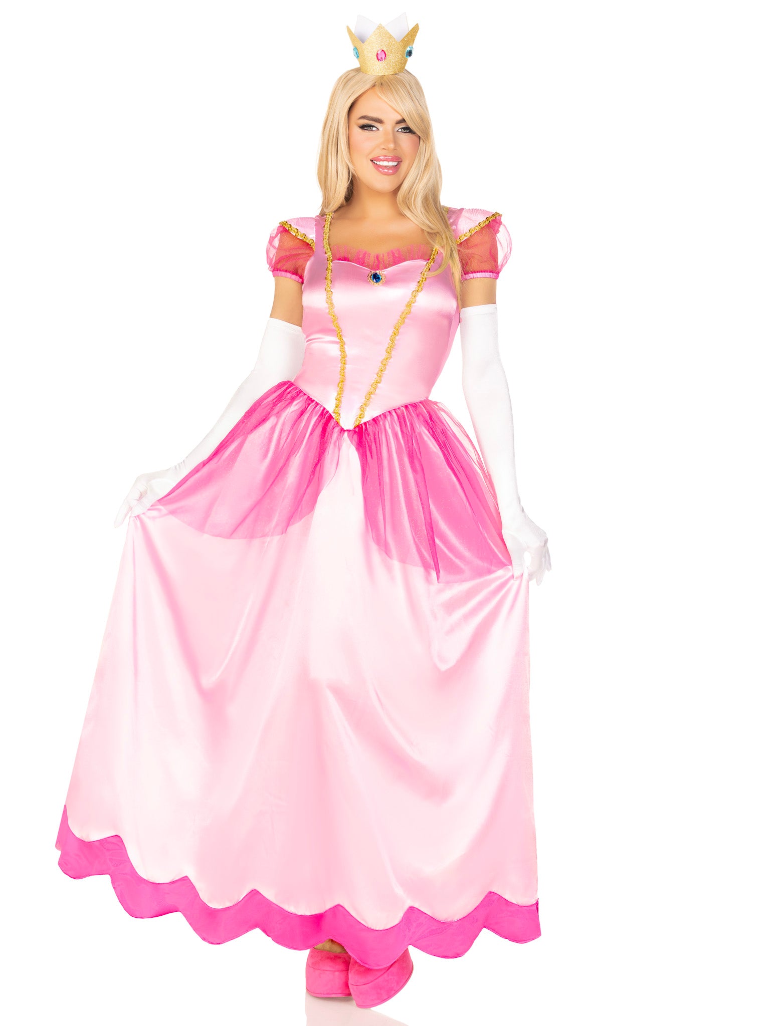 Plus Size 3 PC Classic Pink Princess Costume