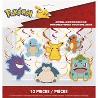 Pokémon Hanging Swirl Decorations  12ct