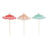 Poolside Summer Fringed Paper & Birch Drink Umbrellas  25ct