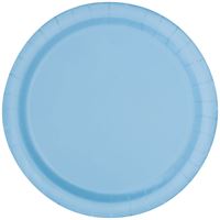 Powder Blue Paper 7in Cake Plates 20ct | Solids