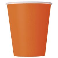 Pumpkin Orange Paper Cups 20ct | Solids