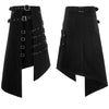 Punk Asymmetrical Overskirt Kilt