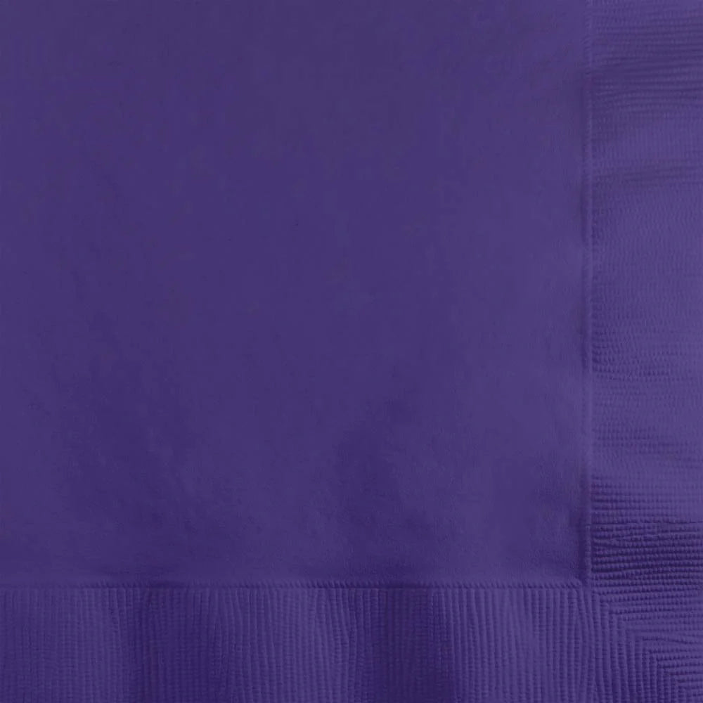 Purple Beverage Napkins 2-ply 50ct | Solids