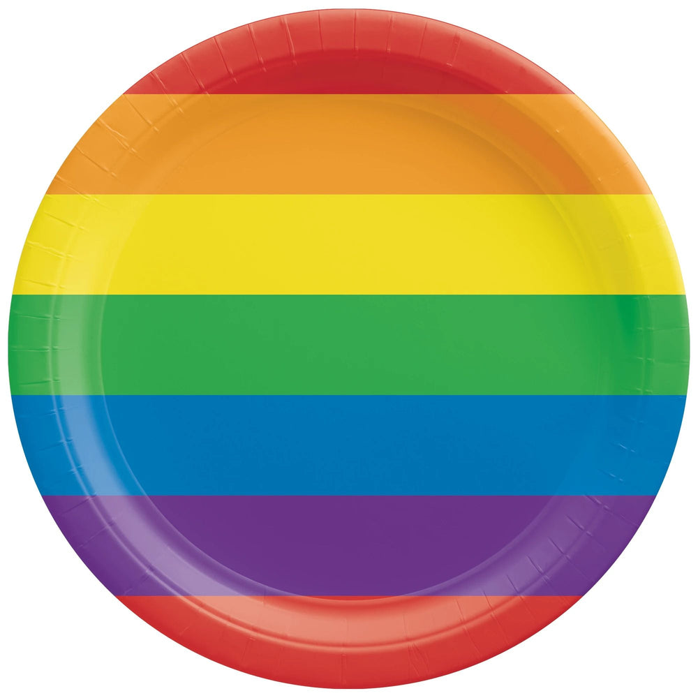 Rainbow Round 7in Paper Plates 8ct