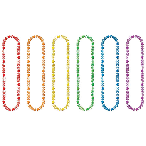 Rainbow Words Beads 6ct