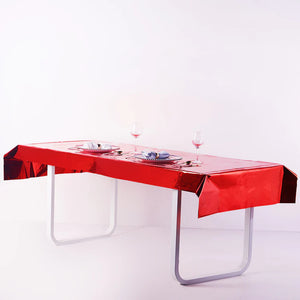 Metallic Foil Table Cover Sheet, 54-Inch x 108-Inch