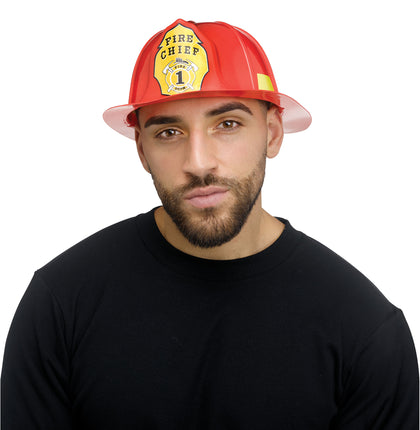 Red Fireman Hat - Adult