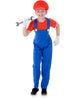 Red Plumber Video Game Guy Kid's Costume