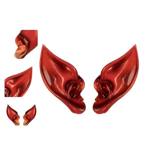 Red Pointy Elf Ears