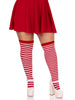 Red & White Striped Stockings | Plus Size