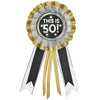 Decorative ribbon with 'This is 50!' text on a white background