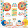 Retro Rainbow Room Decorating Kit