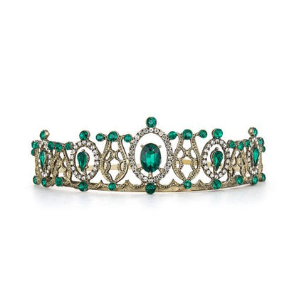 Rhinestone Tiara Emerald