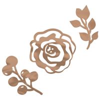 Rose Gold Foil Floral Table Scatter Jumbo Confetti  2oz